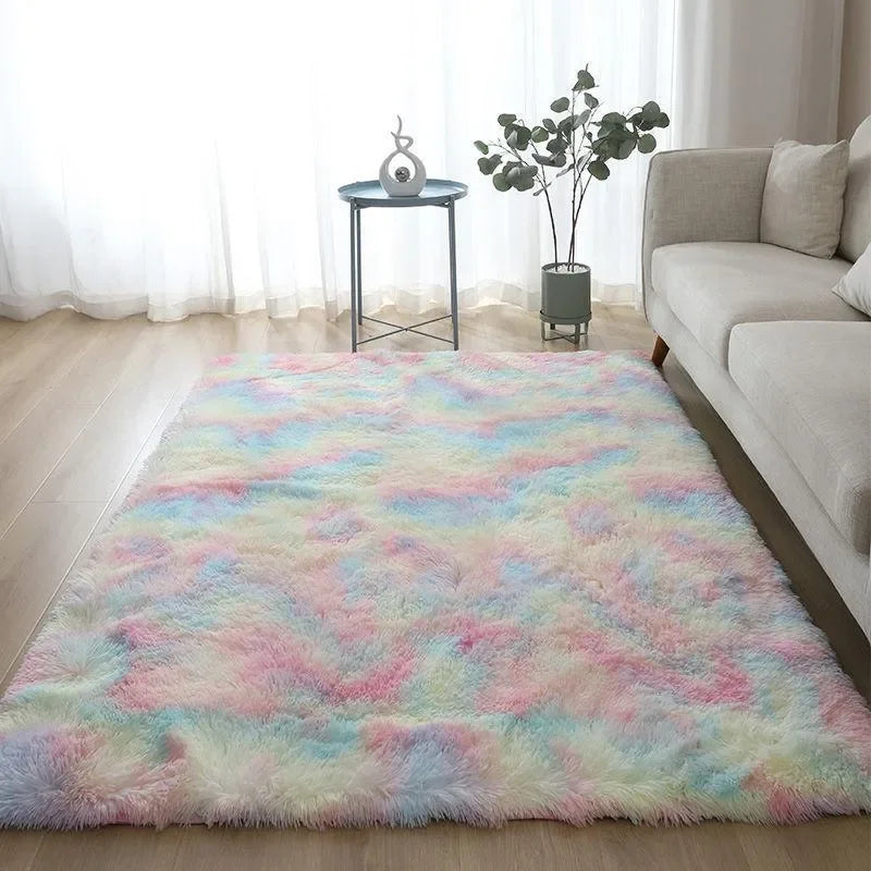 Tapete de Pelúcia 1,00m x 1,50m - Toque Macio e Confortável - Diversas Cores para Decoração