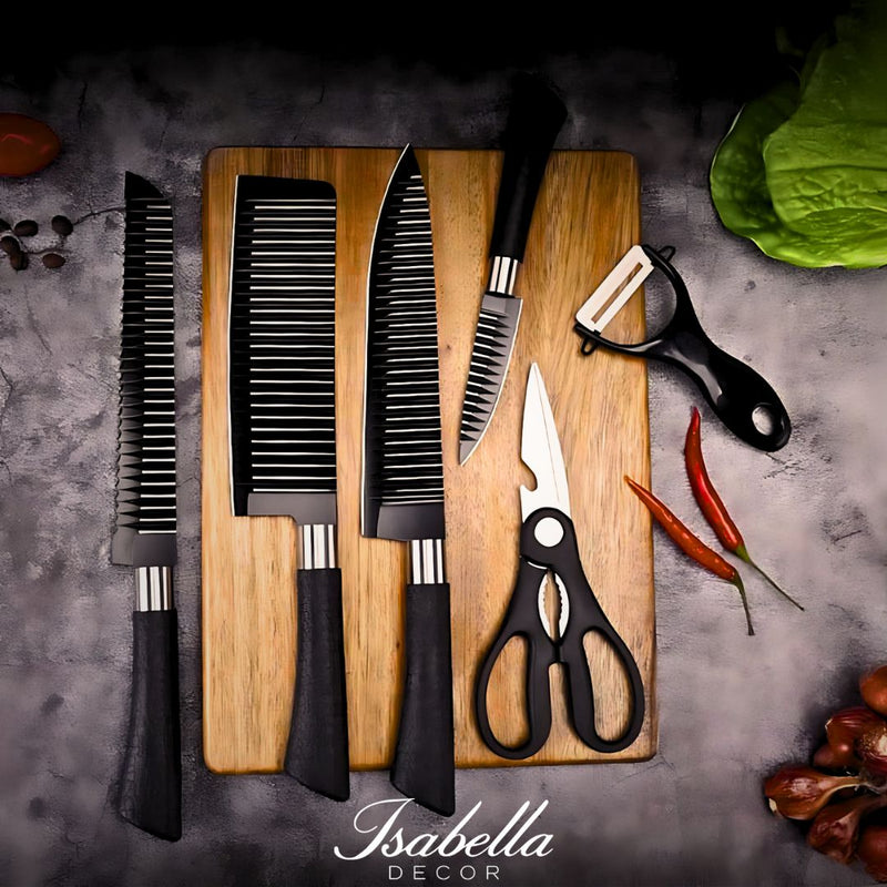 Conjunto de Facas de Cozinha Isabella Decor + Ebook de Receitas Renato Bellini